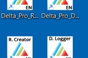 Delta Pro software in Engels 1